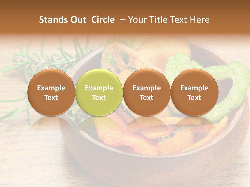 Dried Foods Carrot Lotus Root PowerPoint Template