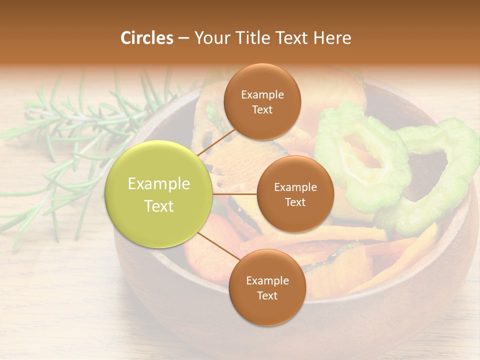 Dried Foods Carrot Lotus Root PowerPoint Template