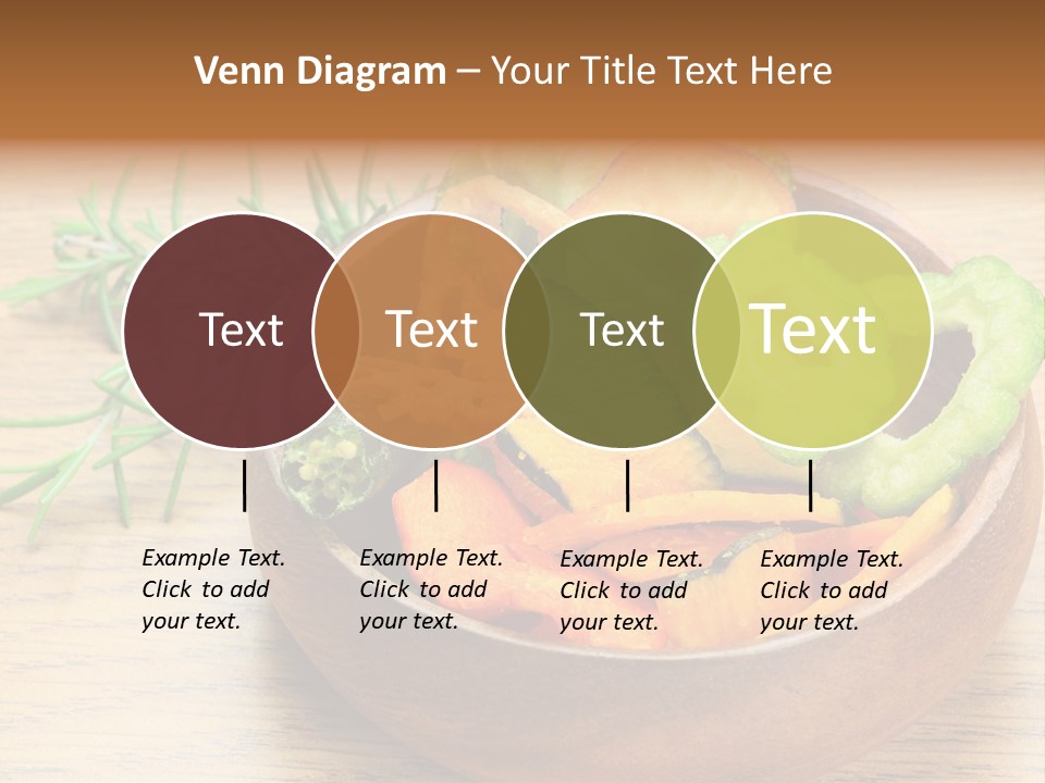 Dried Foods Carrot Lotus Root PowerPoint Template