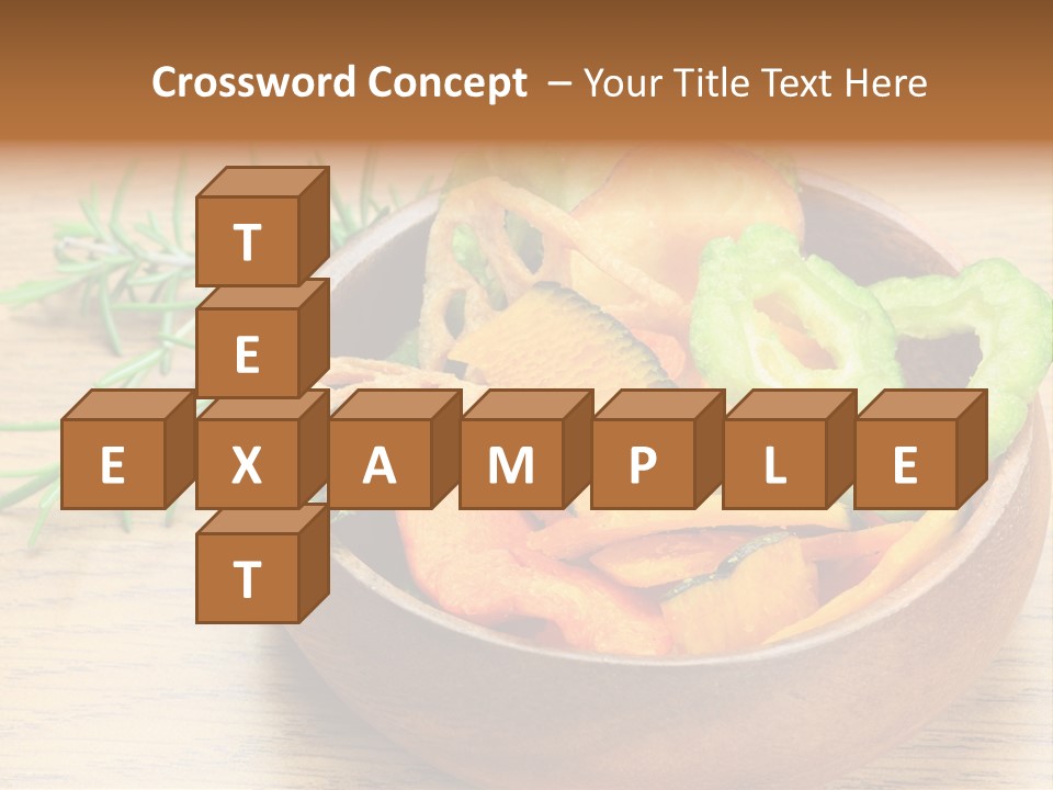 Dried Foods Carrot Lotus Root PowerPoint Template