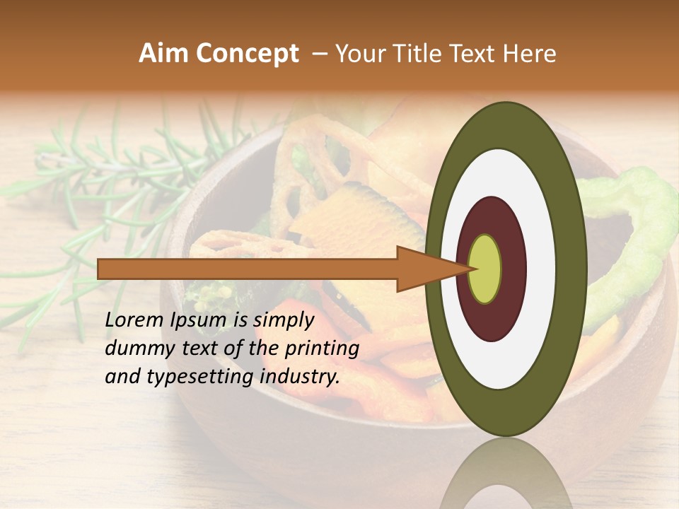 Dried Foods Carrot Lotus Root PowerPoint Template