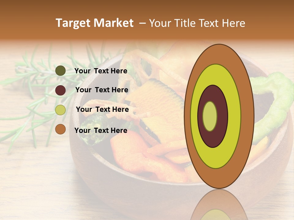 Dried Foods Carrot Lotus Root PowerPoint Template