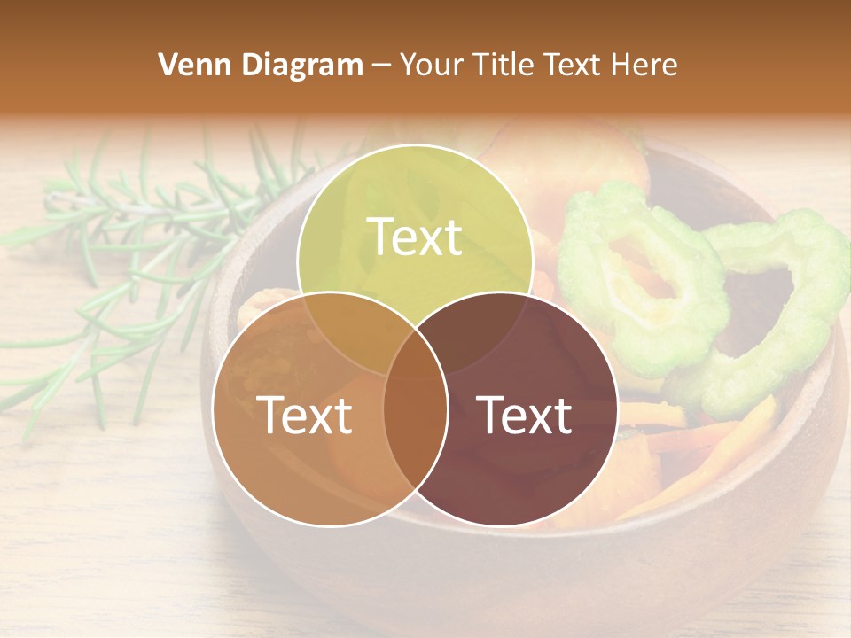 Dried Foods Carrot Lotus Root PowerPoint Template