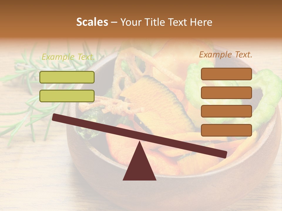 Dried Foods Carrot Lotus Root PowerPoint Template