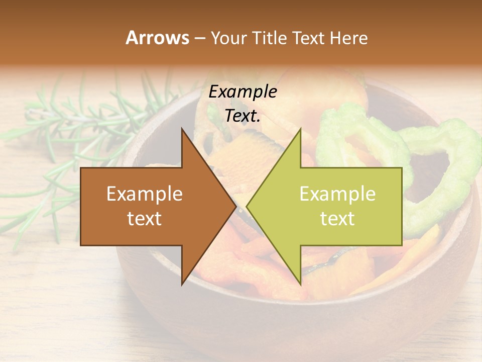 Dried Foods Carrot Lotus Root PowerPoint Template