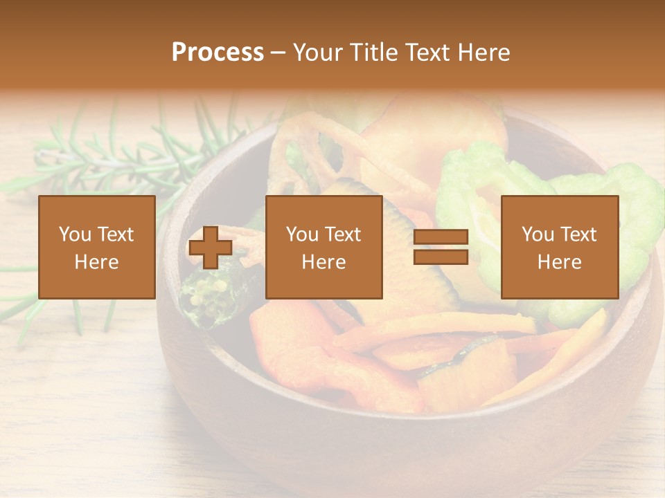 Dried Foods Carrot Lotus Root PowerPoint Template