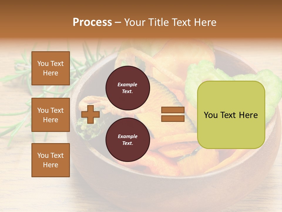 Dried Foods Carrot Lotus Root PowerPoint Template