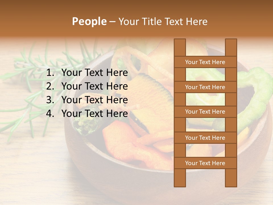 Dried Foods Carrot Lotus Root PowerPoint Template