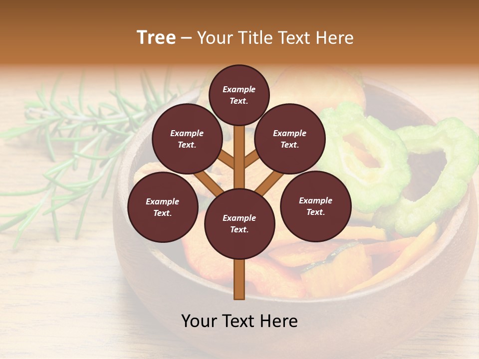 Dried Foods Carrot Lotus Root PowerPoint Template