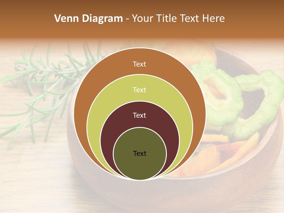 Dried Foods Carrot Lotus Root PowerPoint Template
