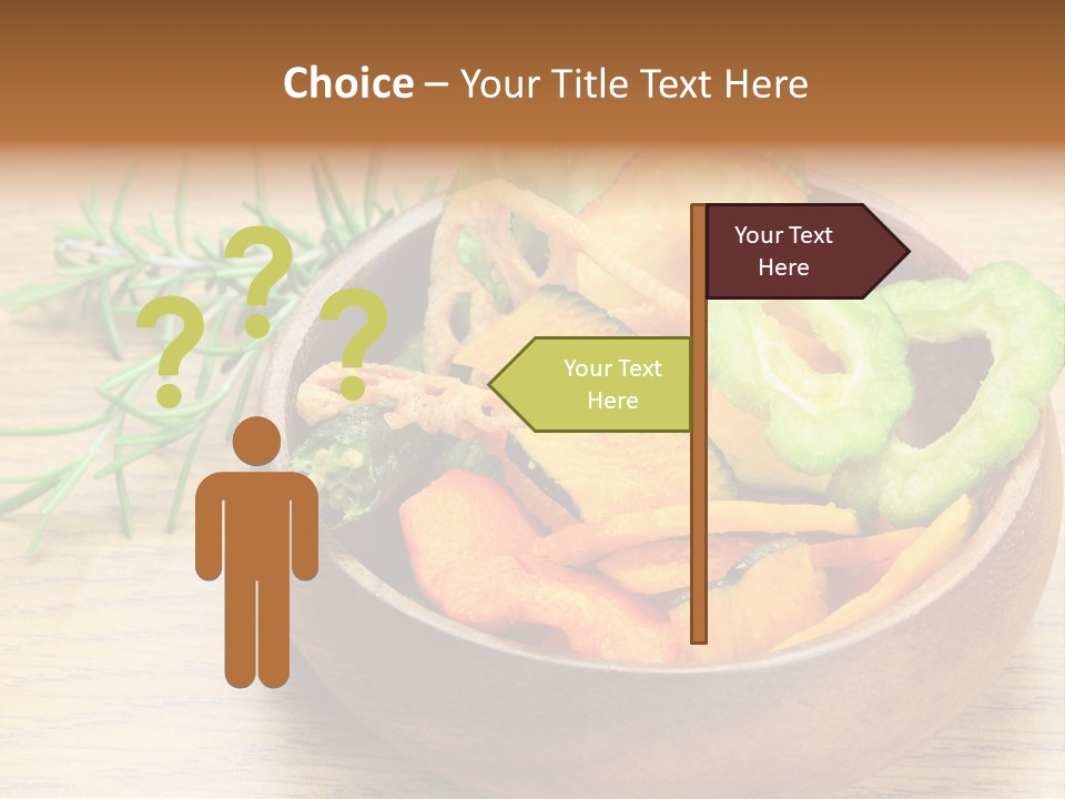 Dried Foods Carrot Lotus Root PowerPoint Template