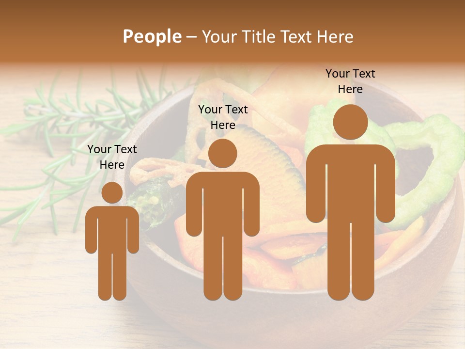 Dried Foods Carrot Lotus Root PowerPoint Template