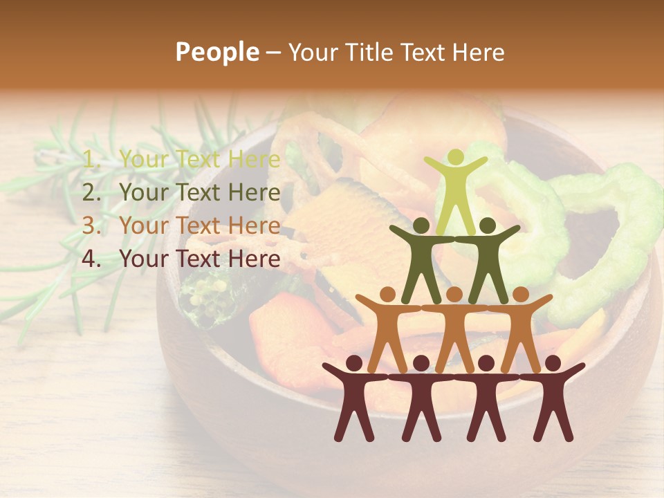 Dried Foods Carrot Lotus Root PowerPoint Template