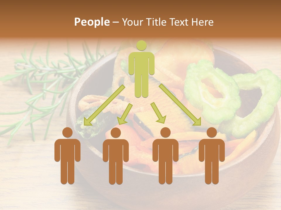 Dried Foods Carrot Lotus Root PowerPoint Template