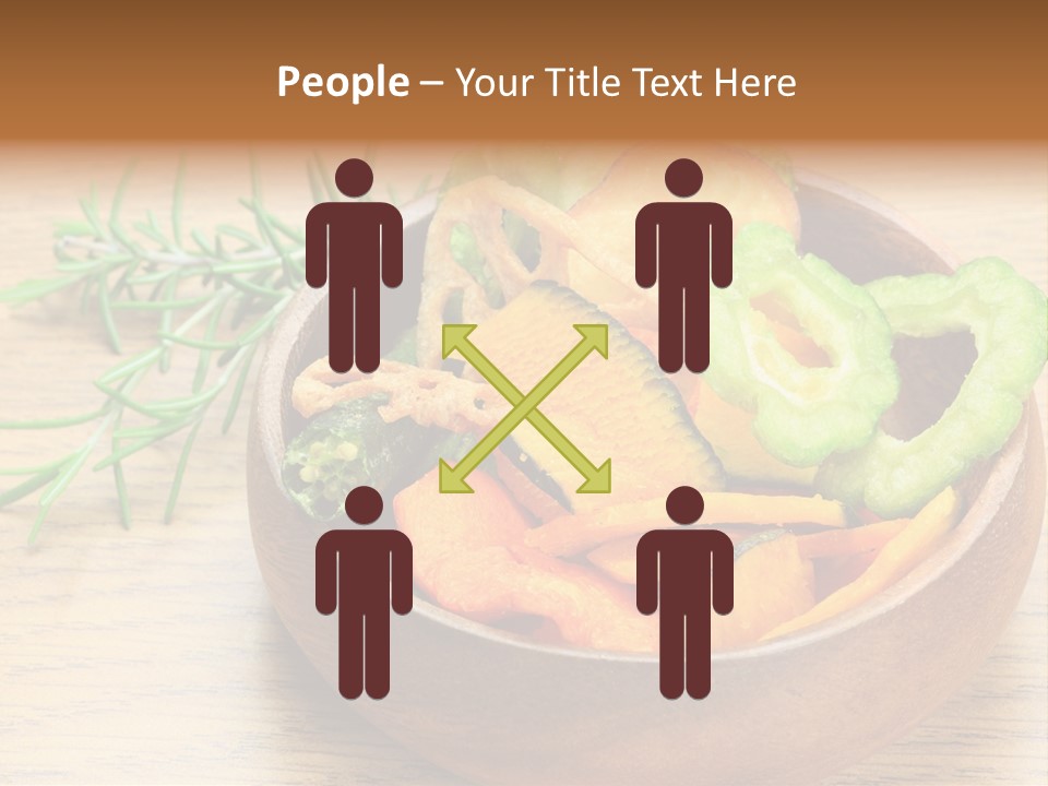 Dried Foods Carrot Lotus Root PowerPoint Template