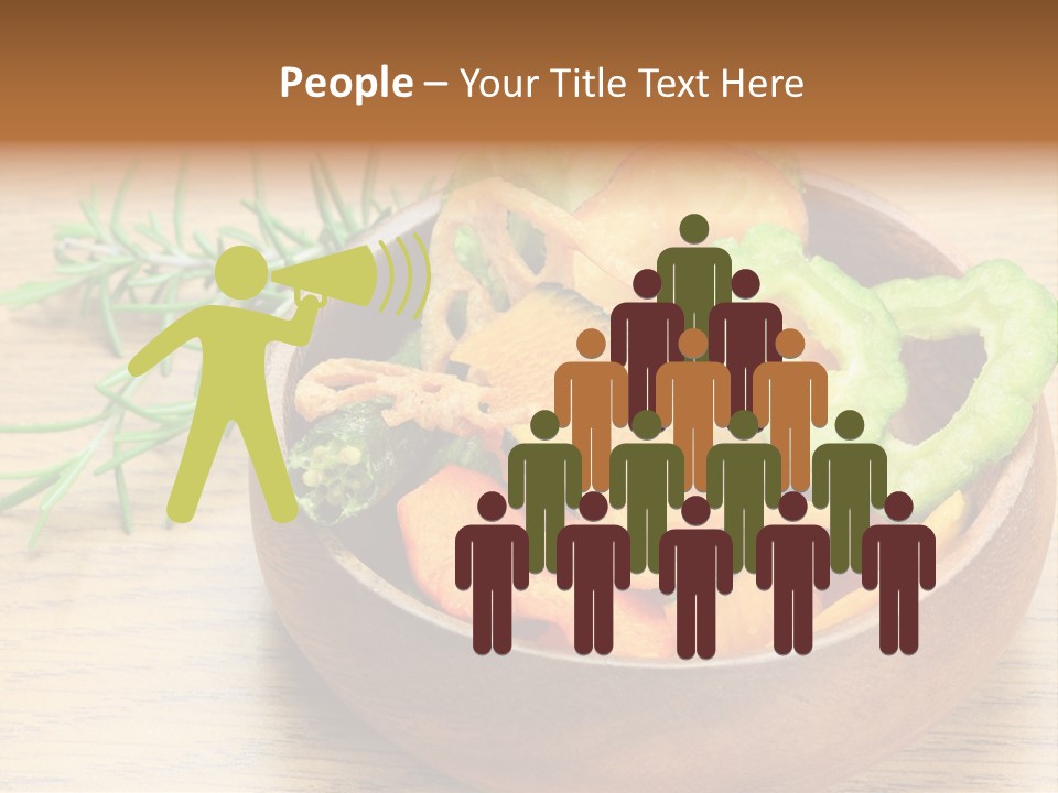 Dried Foods Carrot Lotus Root PowerPoint Template