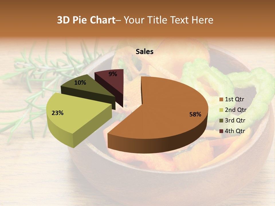 Dried Foods Carrot Lotus Root PowerPoint Template