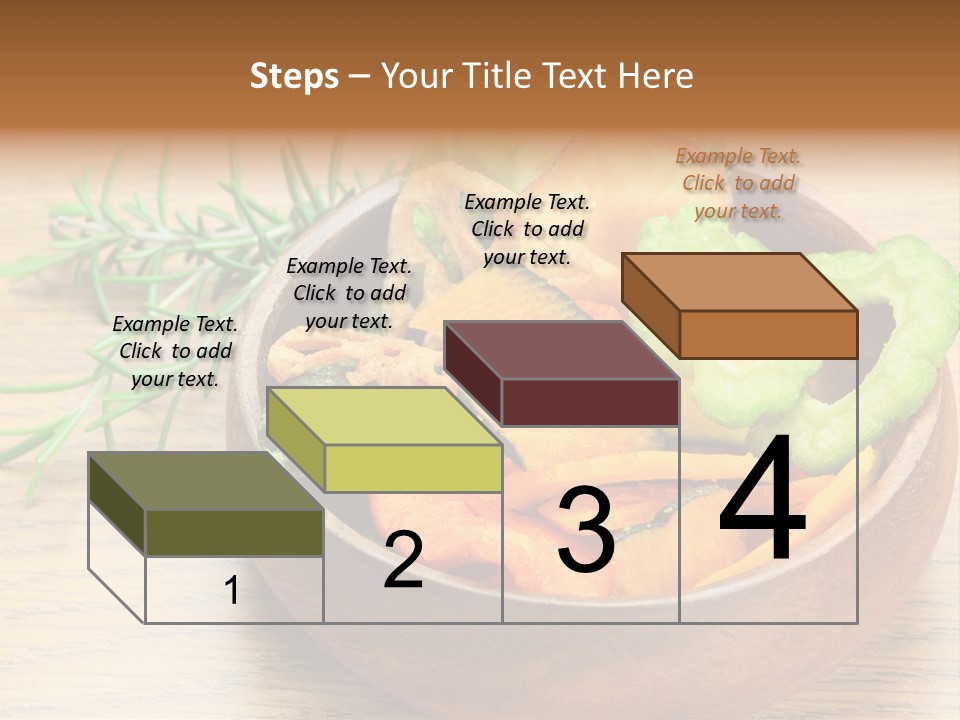 Dried Foods Carrot Lotus Root PowerPoint Template