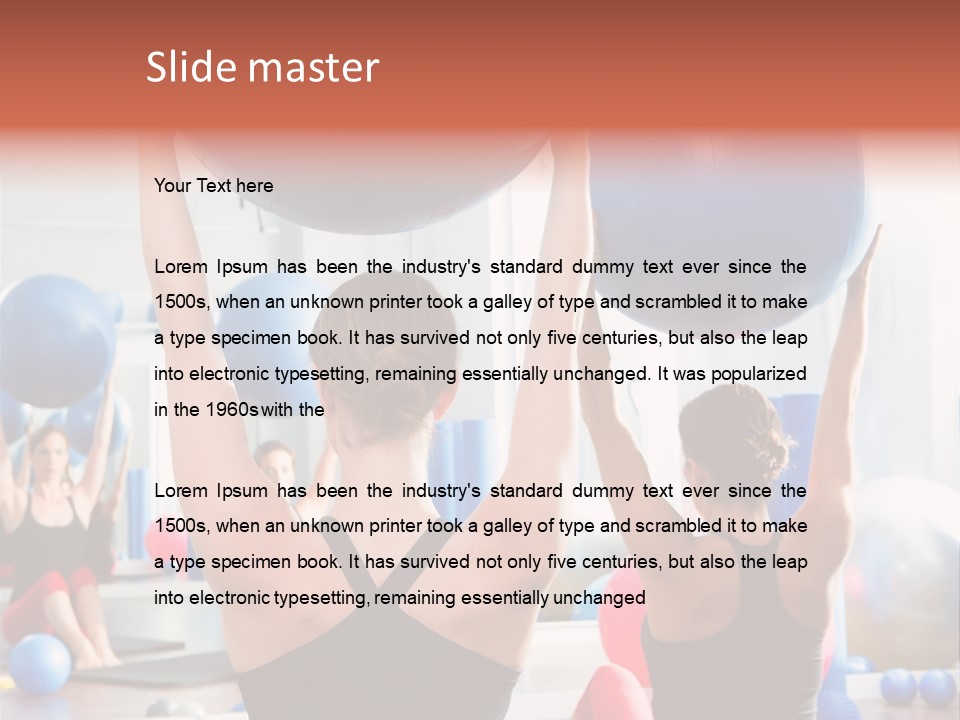 Concentration Sports Bodybuilding PowerPoint Template