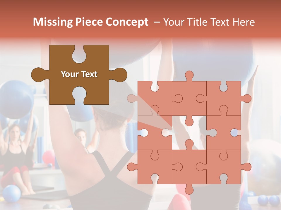 Concentration Sports Bodybuilding PowerPoint Template