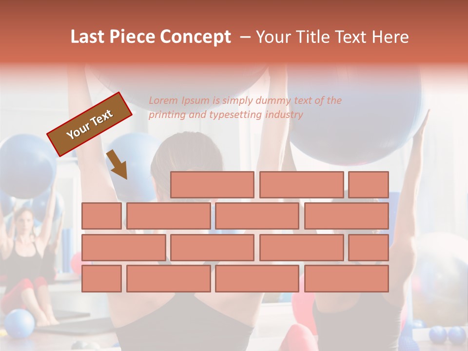 Concentration Sports Bodybuilding PowerPoint Template