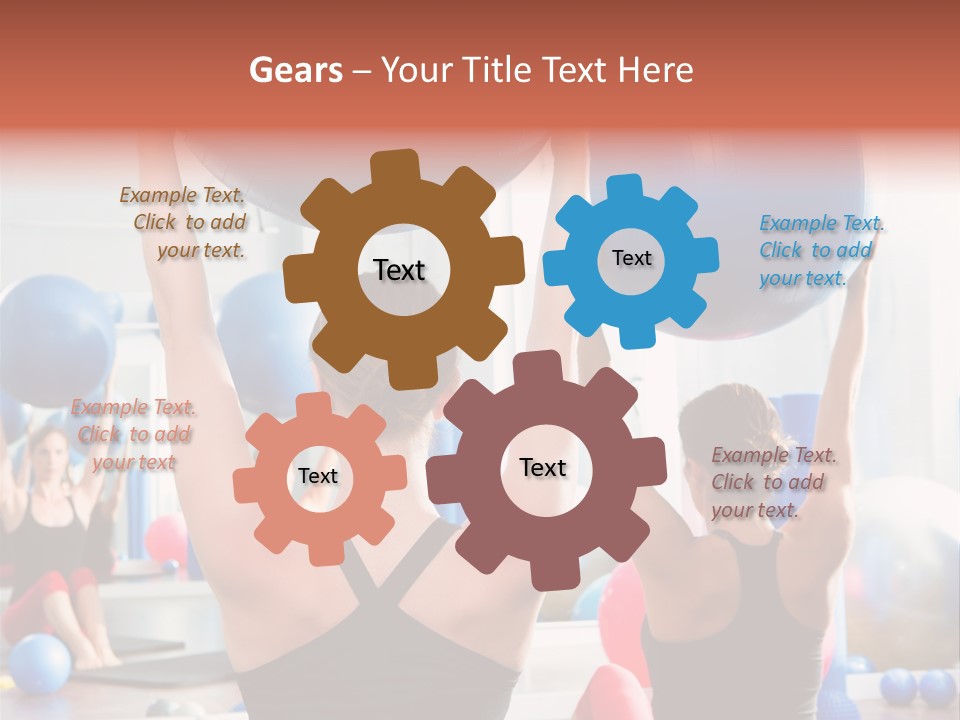 Concentration Sports Bodybuilding PowerPoint Template