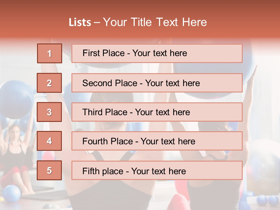 Concentration Sports Bodybuilding PowerPoint Template