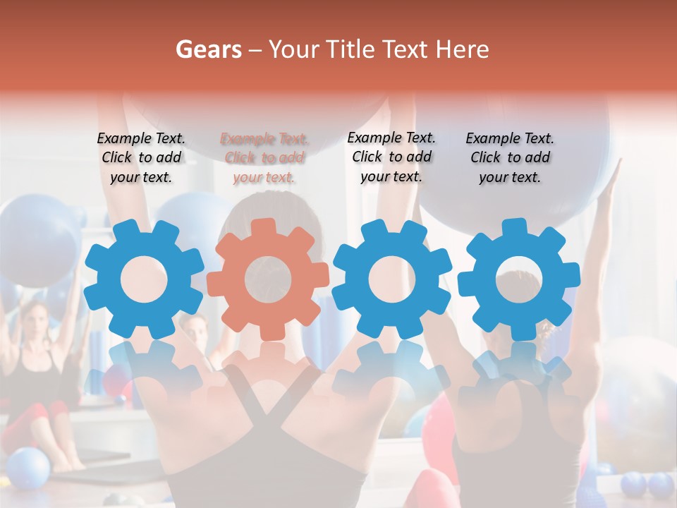 Concentration Sports Bodybuilding PowerPoint Template