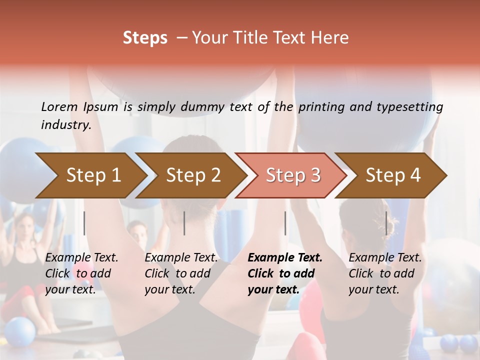 Concentration Sports Bodybuilding PowerPoint Template