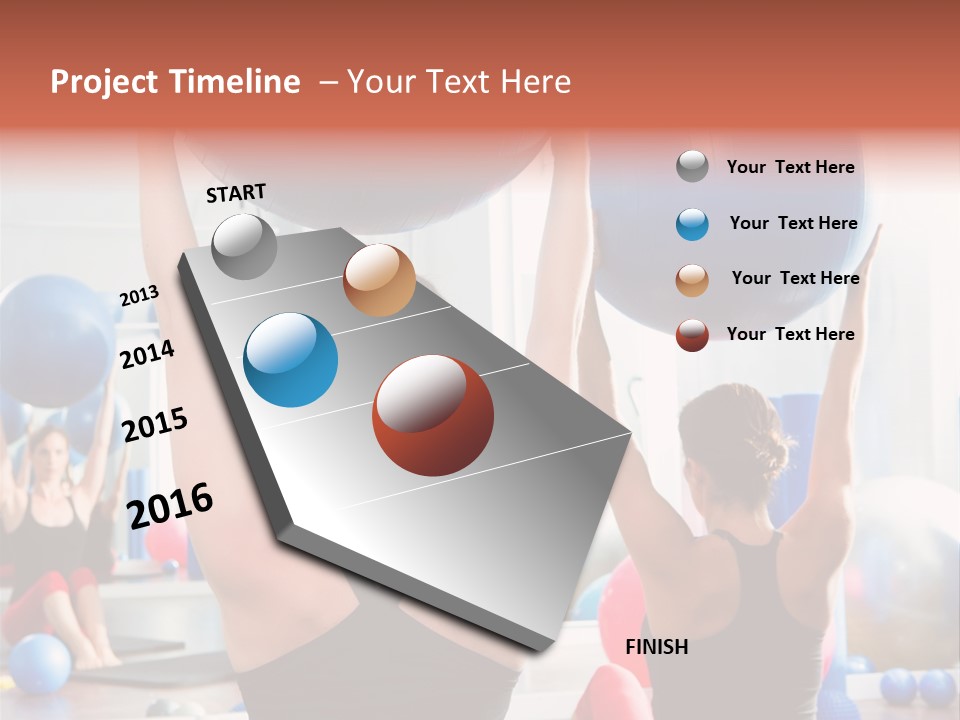 Concentration Sports Bodybuilding PowerPoint Template