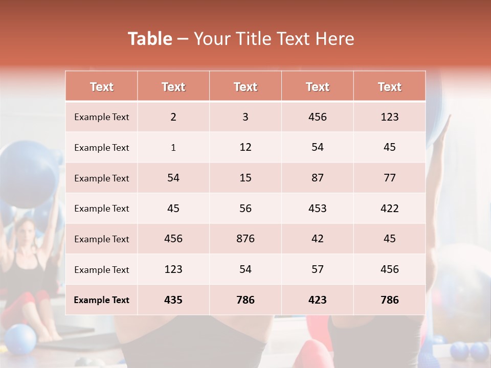 Concentration Sports Bodybuilding PowerPoint Template