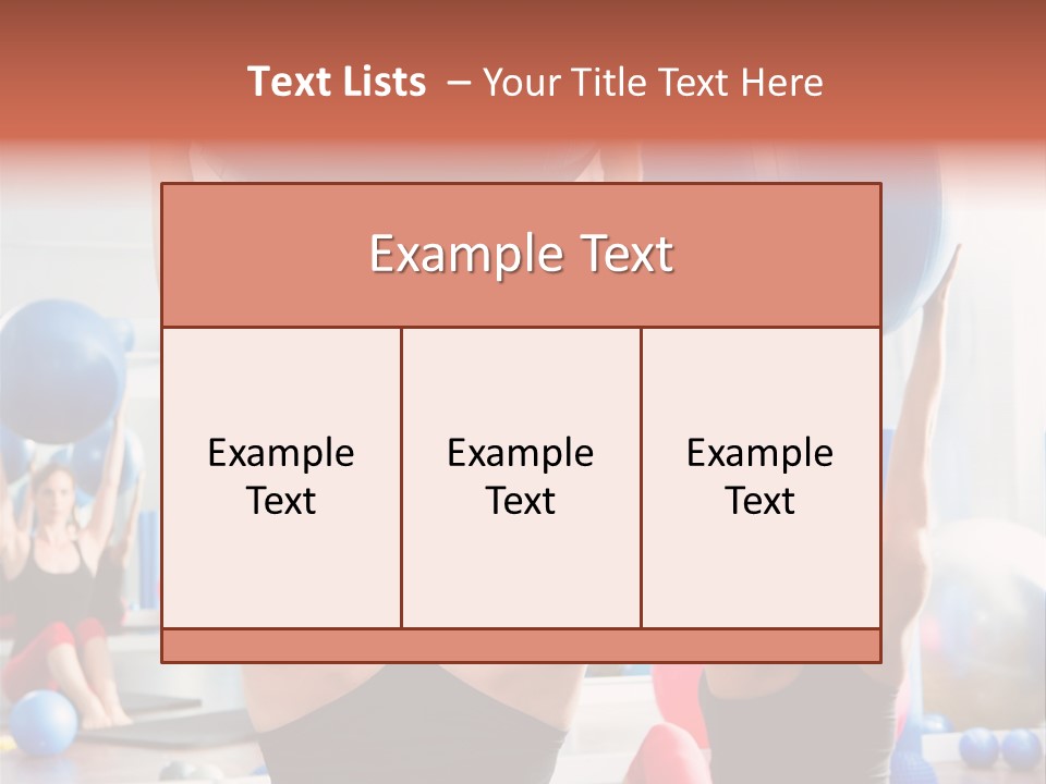Concentration Sports Bodybuilding PowerPoint Template