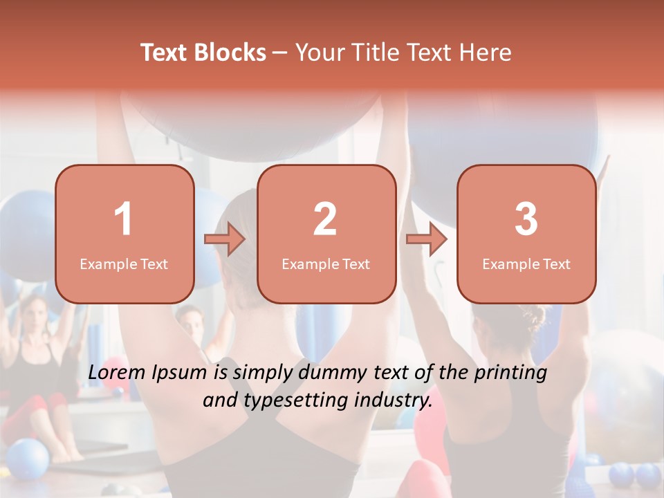 Concentration Sports Bodybuilding PowerPoint Template