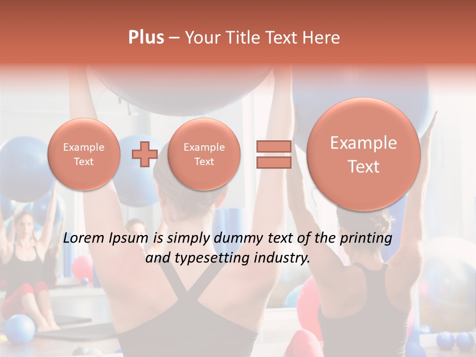 Concentration Sports Bodybuilding PowerPoint Template