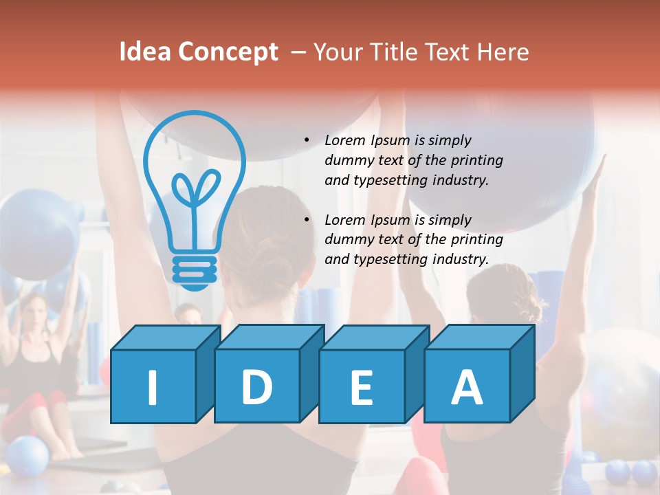 Concentration Sports Bodybuilding PowerPoint Template