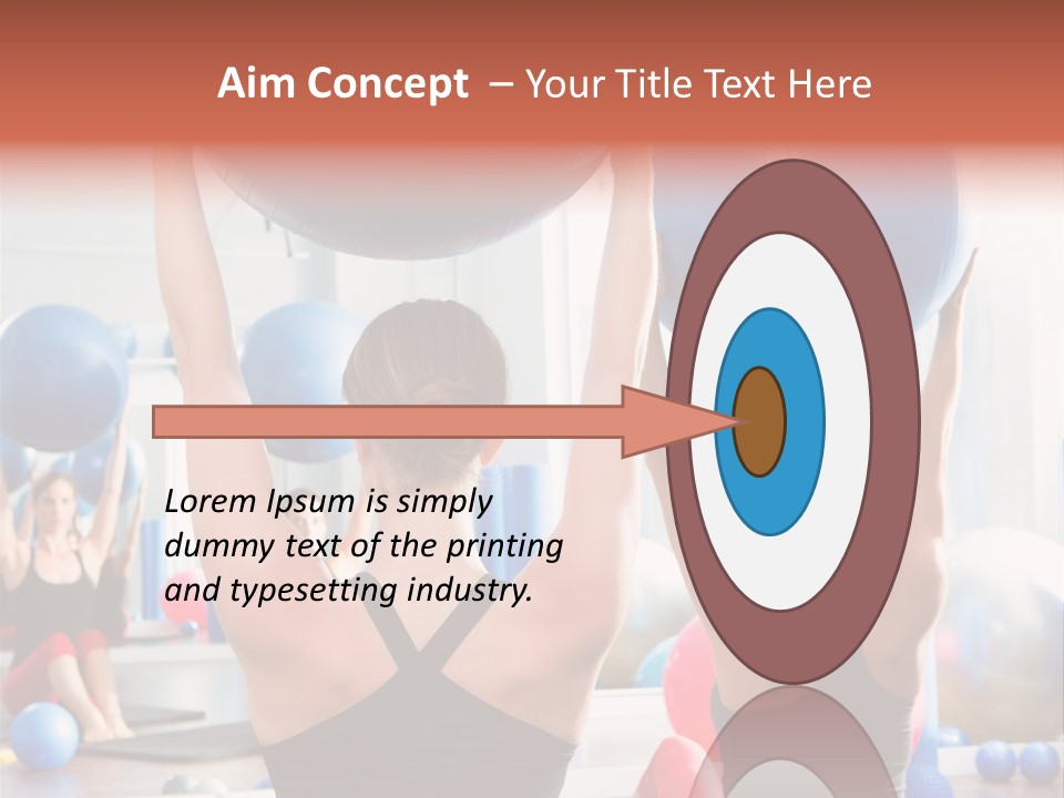 Concentration Sports Bodybuilding PowerPoint Template