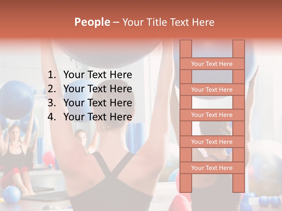 Concentration Sports Bodybuilding PowerPoint Template