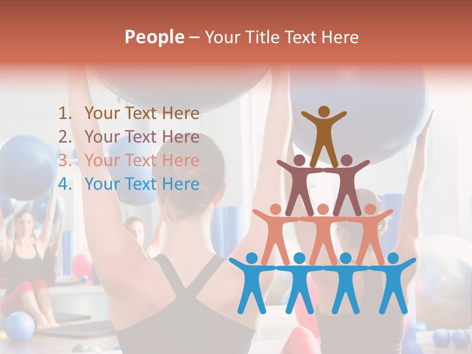 Concentration Sports Bodybuilding PowerPoint Template