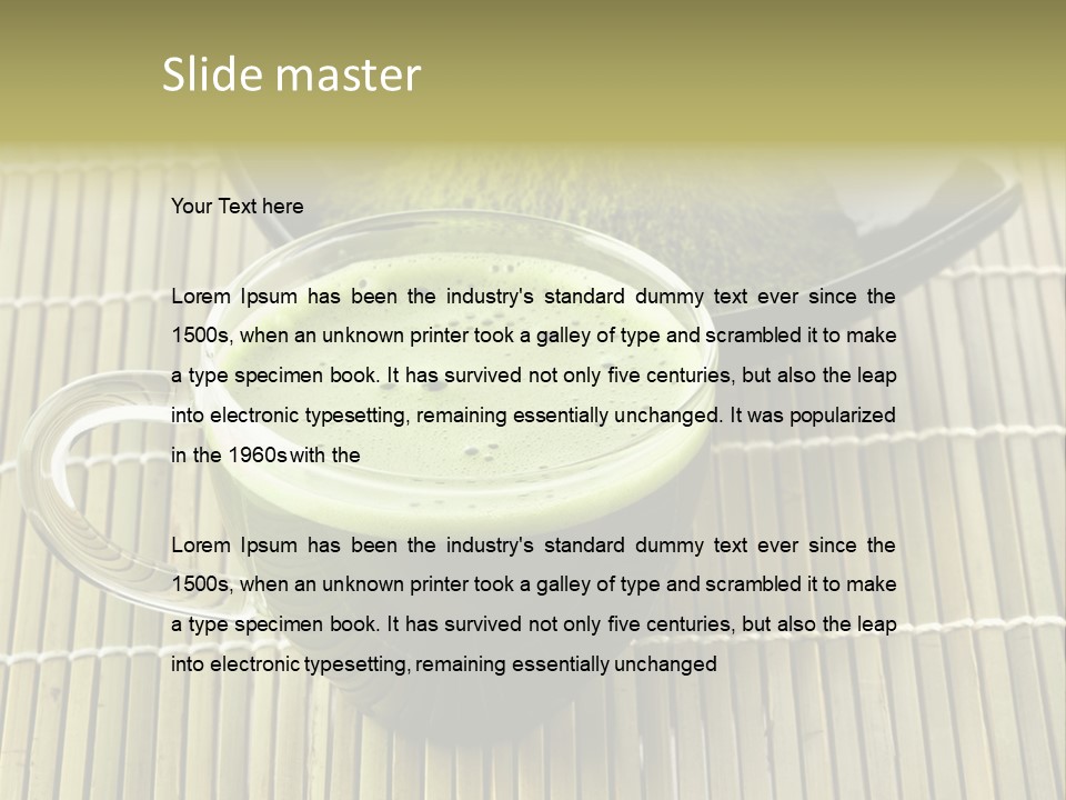 White Nutrition Powder PowerPoint Template