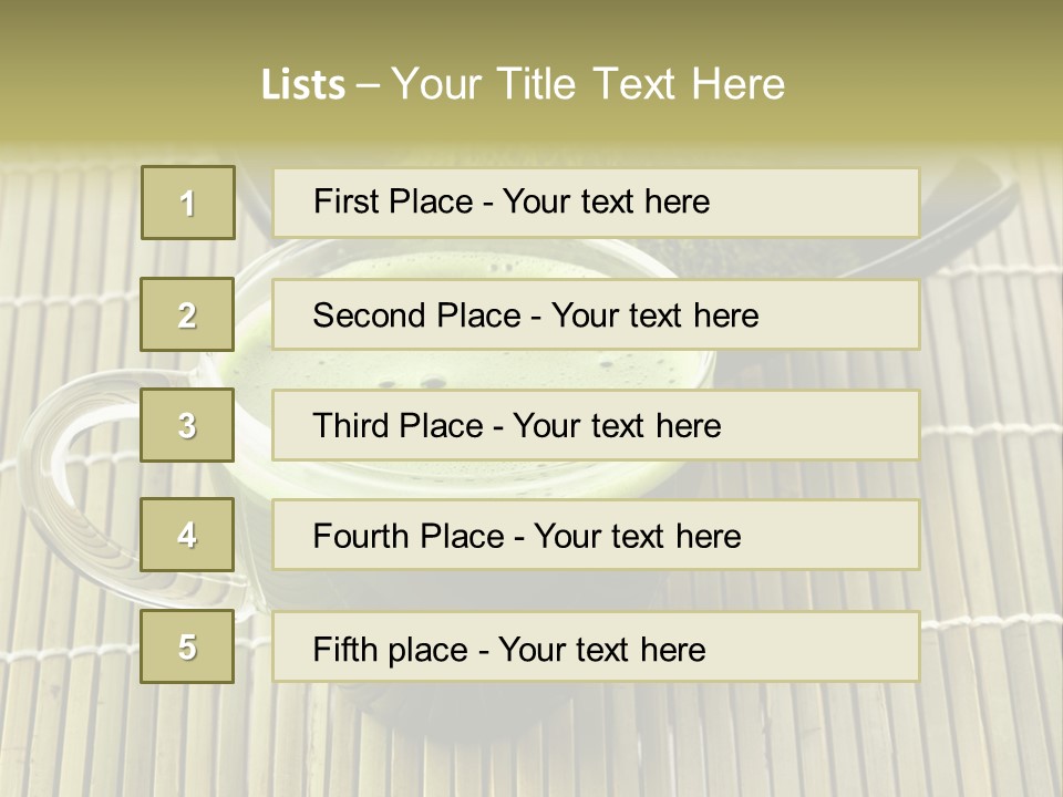 White Nutrition Powder PowerPoint Template