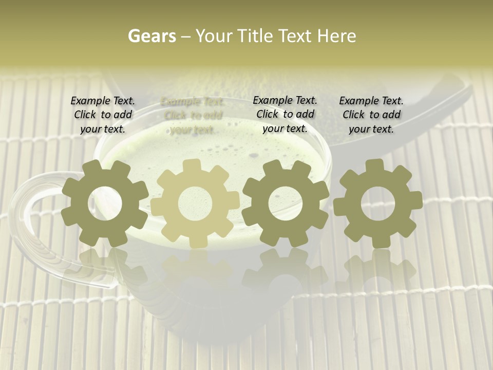 White Nutrition Powder PowerPoint Template