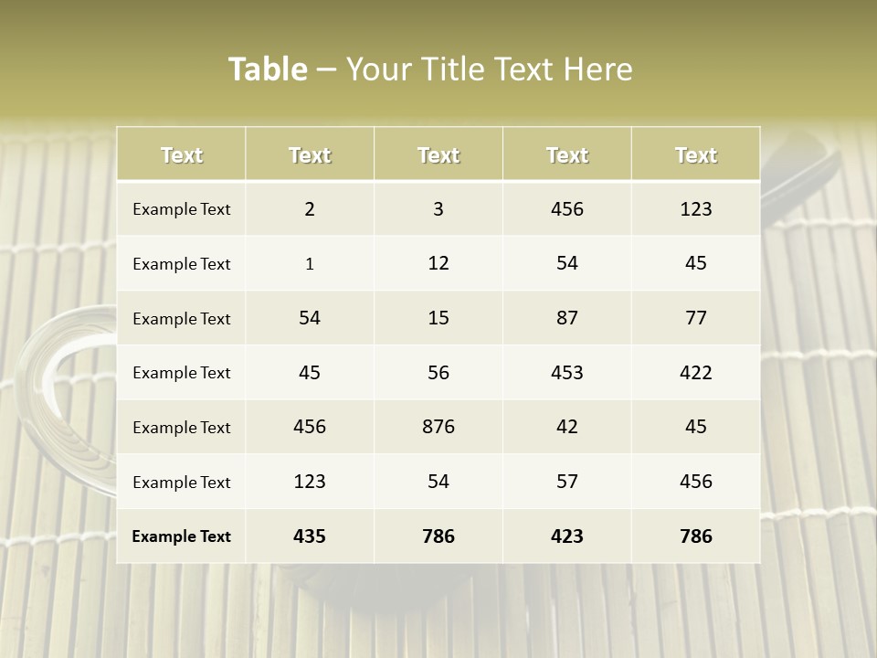 White Nutrition Powder PowerPoint Template