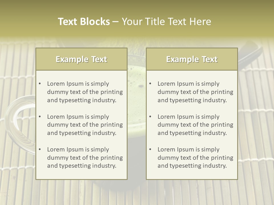 White Nutrition Powder PowerPoint Template