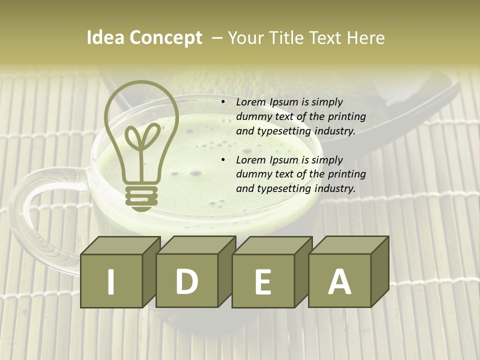 White Nutrition Powder PowerPoint Template