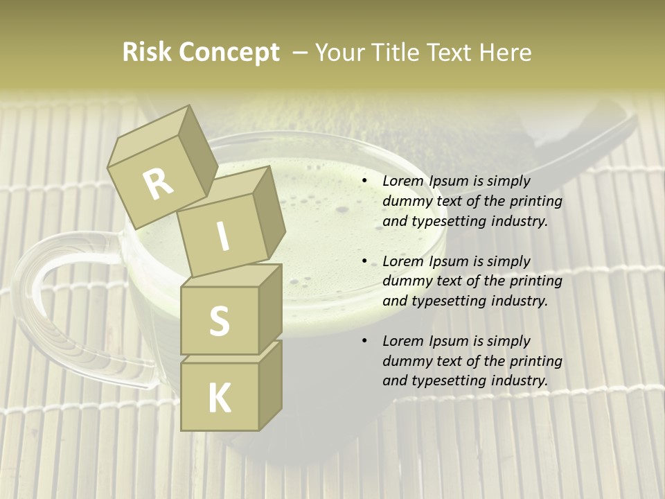 White Nutrition Powder PowerPoint Template