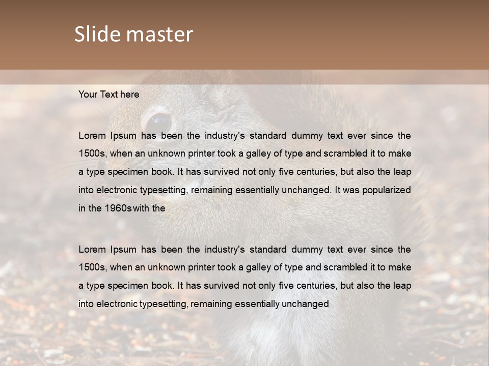 Wildlife Wood One PowerPoint Template
