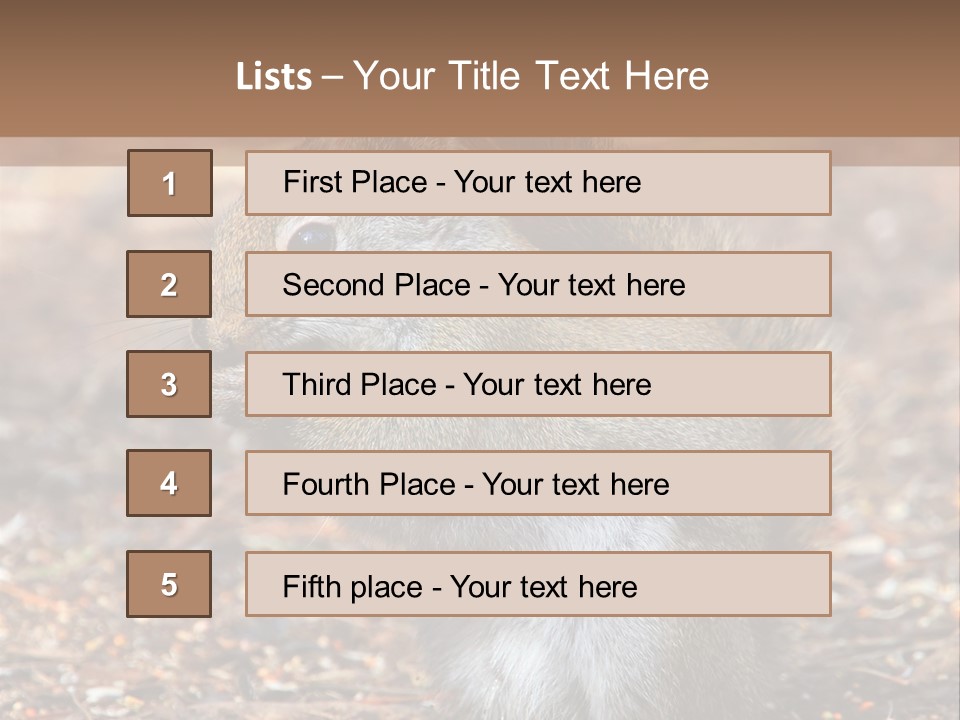 Wildlife Wood One PowerPoint Template