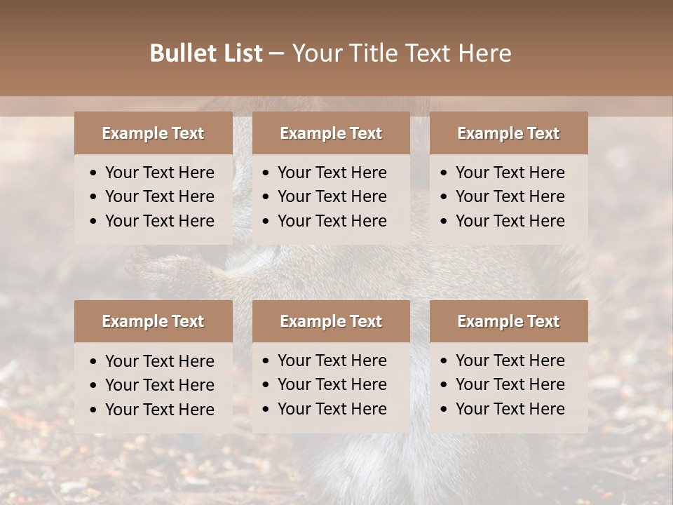 Wildlife Wood One PowerPoint Template