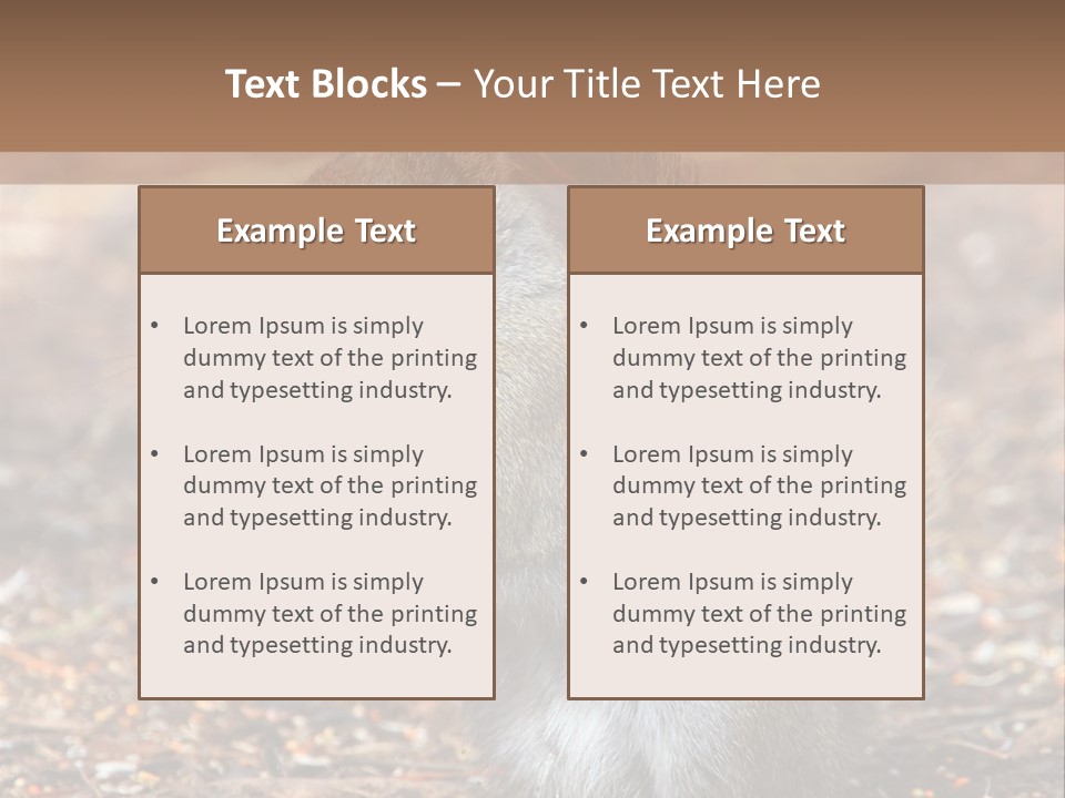 Wildlife Wood One PowerPoint Template