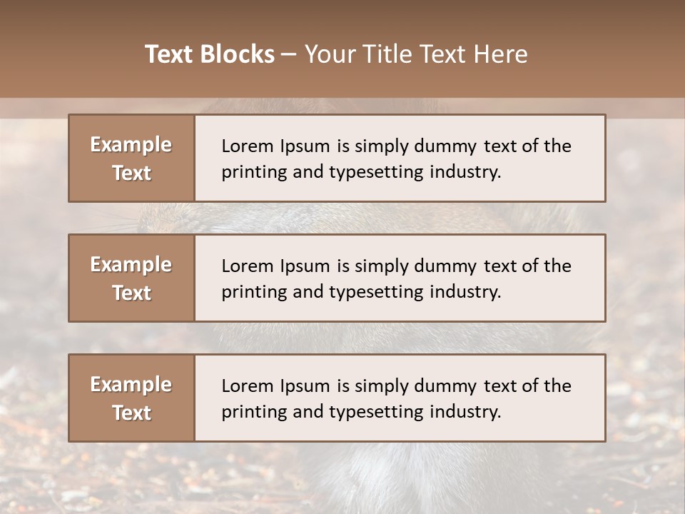 Wildlife Wood One PowerPoint Template